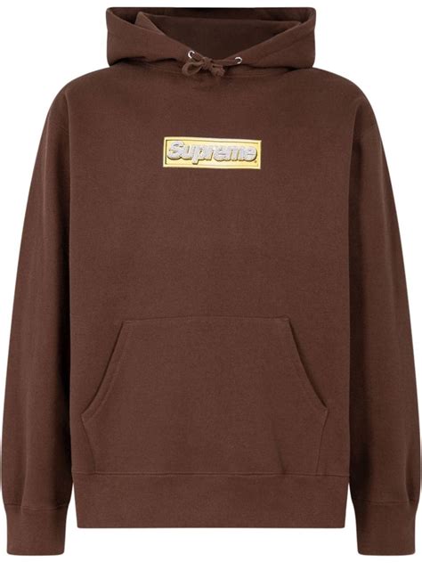 supreme bling logo hoodie.